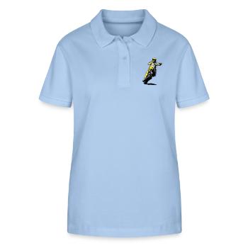 Speedway - Stanley/Stella Frauen Bio-Poloshirt ELLISER - sky Blue - Vorne - Luana (180cm)