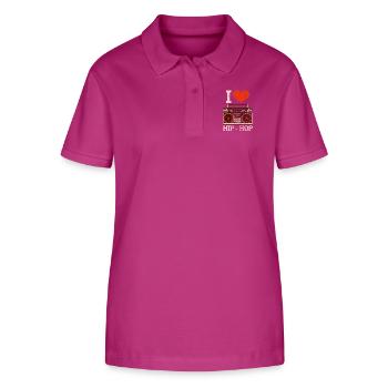 Hip hop - Polo bio ELLISER Stanley/Stella Femme - mauve orchidée - Devant - Luana (180cm)
