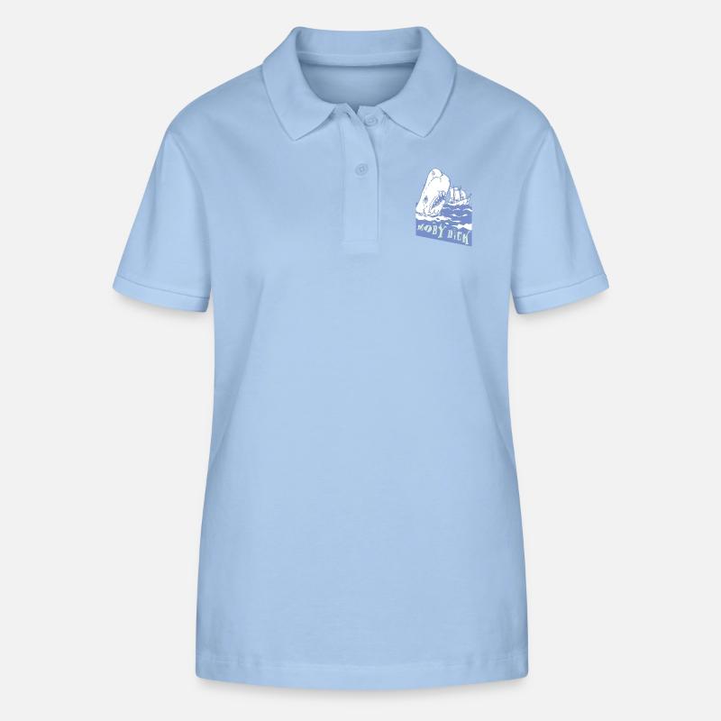 Moby Dick - Polo bio ELLISER Stanley/Stella Femme - bleu ciel