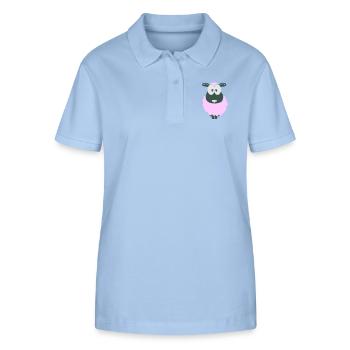 little sheep - Polo bio ELLISER Stanley/Stella Femme - bleu ciel - Devant - Luana (180cm)