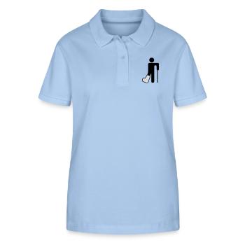 broken_leg - Stanley/Stella Frauen Bio-Poloshirt ELLISER - sky Blue - Vorne - Luana (180cm)