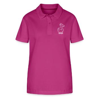 Dinosaurier Brontosaurus Weihnachtsmann - Stanley/Stella Frauen Bio-Poloshirt ELLISER - Orchidee - Vorne - Luana (180cm)