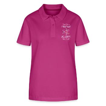 Penser comme un proton et rester positif Science - Polo bio ELLISER Stanley/Stella Femme - mauve orchidée - Devant - Luana (180cm)