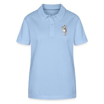 Barbarossa: "I'll be back" - Stanley/Stella Women’s Organic Polo Shirt ELLISER - sky blue - Front - Luana (180cm)