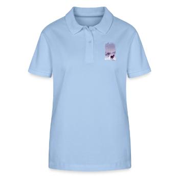 cheval - Polo bio ELLISER Stanley/Stella Femme - bleu ciel - Devant - Luana (180cm)