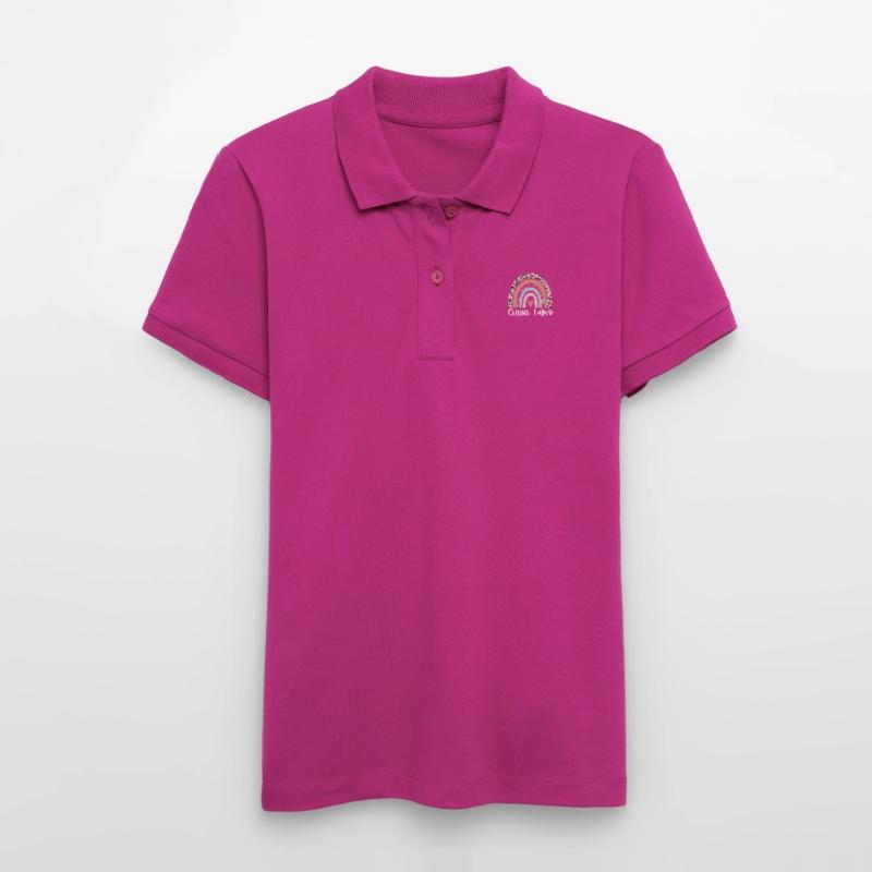 Census Taker Rainbow Leopard Funny Census Taker Stanley/Stella Women’s Organic Polo Shirt ELLISER