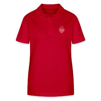 Brot Backen mit Sauerteig und Liebe - Stanley/Stella Frauen Bio-Poloshirt ELLISER - Rot - Vorne - Luana (180cm)