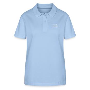 Bote Zusteller Briefträger Versand - Stanley/Stella Frauen Bio-Poloshirt ELLISER - sky Blue - Vorne - Luana (180cm)