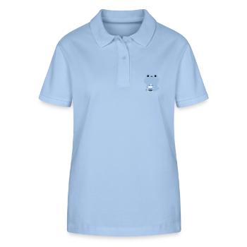 Blue Boba Frog - Stanley/Stella Women’s Organic Polo Shirt ELLISER - sky blue - Front - Luana (180cm)