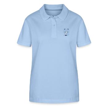 Blue Boba Bear - Stanley/Stella Women’s Organic Polo Shirt ELLISER - sky blue - Front - Luana (180cm)