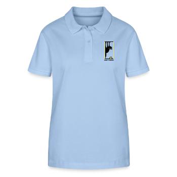 DON'T PANIC - Stanley/Stella Frauen Bio-Poloshirt ELLISER - sky Blue - Vorne - Luana (180cm)