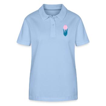 Pink tulip - Stanley/Stella Women’s Organic Polo Shirt ELLISER - sky blue - Front - Luana (180cm)