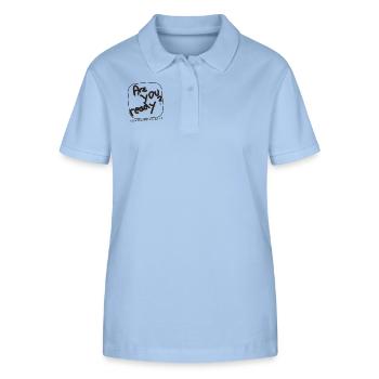 Are You Ready? Off 22:12-13 - Stanley/Stella Frauen Bio-Poloshirt ELLISER - sky Blue - Vorne - Luana (180cm)