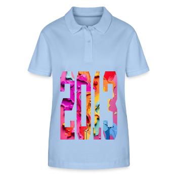BUNT 13TH BIRTHDAY 2013 - Stanley/Stella Women’s Organic Polo Shirt ELLISER - sky blue - Front - Luana (180cm)