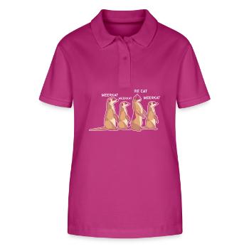 Erdmännchen - Stanley/Stella Frauen Bio-Poloshirt ELLISER - Orchidee - Vorne - Luana (180cm)