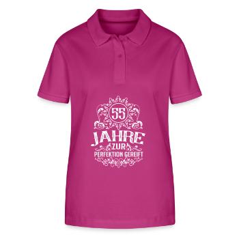 Geburtstag Perfektion 55 Jahre Vintage - Stanley/Stella Frauen Bio-Poloshirt ELLISER - Orchidee - Vorne - Luana (180cm)