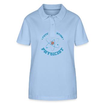 Future Quantum Physicist Naturwissenschaft - Stanley/Stella Frauen Bio-Poloshirt ELLISER - sky Blue - Vorne - Luana (180cm)