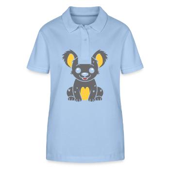 Hyäne - Stanley/Stella Frauen Bio-Poloshirt ELLISER - sky Blue - Vorne - Luana (180cm)