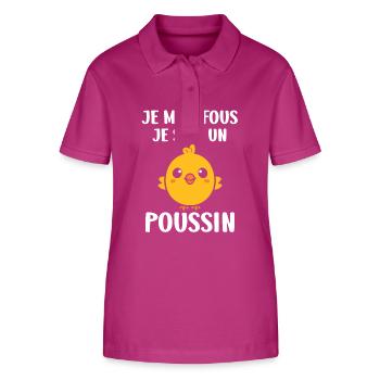 Humour bébé poussin - Polo bio ELLISER Stanley/Stella Femme - mauve orchidée - Devant - Luana (180cm)