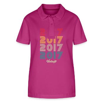 17 Years Old Vintage 2017 Limited Edition 7th - Stanley/Stella Women’s Organic Polo Shirt ELLISER - orchid Flower - Front - Luana (180cm)