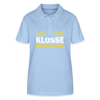 German food, dumplings, Thuringia, dialect - Stanley/Stella Women’s Organic Polo Shirt ELLISER - sky blue - Front - Luana (180cm)