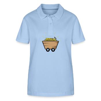 Cart with Aurum - Stanley/Stella Women’s Organic Polo Shirt ELLISER - sky blue - Front - Luana (180cm)