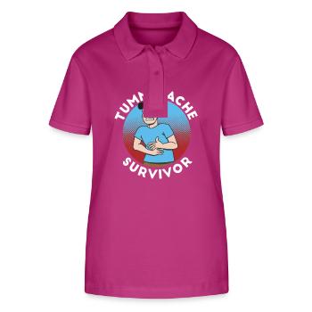 Bauchschmerzen Überlebender Stark und Tapfer - Stanley/Stella Frauen Bio-Poloshirt ELLISER - Orchidee - Vorne - Luana (180cm)