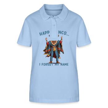 Lustig Verwirrter Präsident Mexikanischer Feiertag - Stanley/Stella Frauen Bio-Poloshirt ELLISER - sky Blue - Vorne - Luana (180cm)