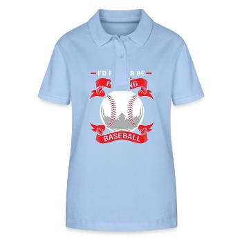 Baseball - Stanley/Stella Women’s Organic Polo Shirt ELLISER - sky blue - Front - Luana (180cm)