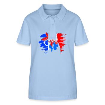 France - Stanley/Stella Women’s Organic Polo Shirt ELLISER - sky blue - Front - Luana (180cm)