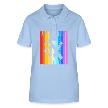 architecte - Polo bio ELLISER Stanley/Stella Femme - bleu ciel - Devant - Luana (180cm)
