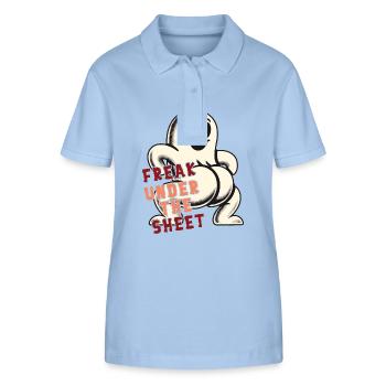Freak dans la feuille drôle de conception fantôme - Polo bio ELLISER Stanley/Stella Femme - bleu ciel - Devant - Luana (180cm)