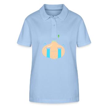 Onion - Stanley/Stella Women’s Organic Polo Shirt ELLISER - sky blue - Front - Luana (180cm)