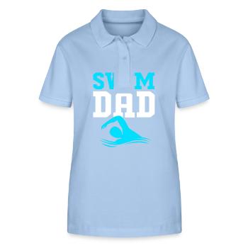Swimming Swimmers Swimming Pool Swimming Instructors - Stanley/Stella Women’s Organic Polo Shirt ELLISER - sky blue - Front - Luana (180cm)