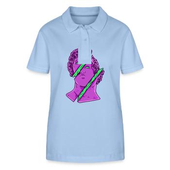 Antiker Gott Griechische Mittelmäßige Mythologie - Stanley/Stella Frauen Bio-Poloshirt ELLISER - sky Blue - Vorne - Luana (180cm)
