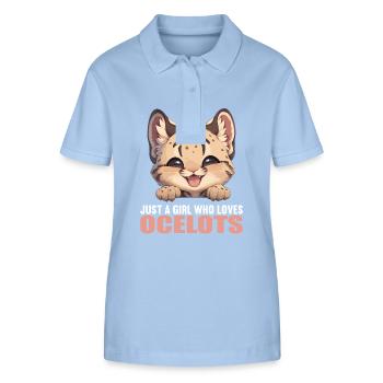 Ocelots Ocelot - Stanley/Stella Women’s Organic Polo Shirt ELLISER - sky blue - Front - Luana (180cm)