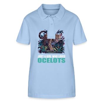 Ocelots Ocelot - Stanley/Stella Women’s Organic Polo Shirt ELLISER - sky blue - Front - Luana (180cm)