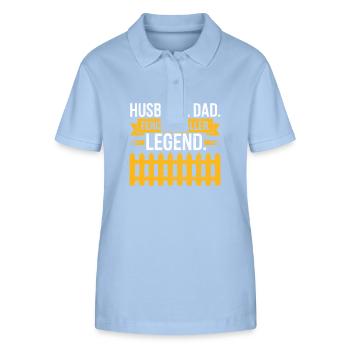 Zauninstallateur Zaunbauer Fence Installer - Stanley/Stella Frauen Bio-Poloshirt ELLISER - sky Blue - Vorne - Luana (180cm)
