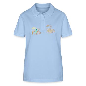 Pizzeria Dough Crust Mozarella Pizza - Stanley/Stella Women’s Organic Polo Shirt ELLISER - sky blue - Front - Luana (180cm)