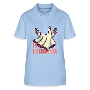 I’m The Cool Ghost Halloween Fun - Polo bio ELLISER Stanley/Stella Femme - bleu ciel - Devant - Luana (180cm)