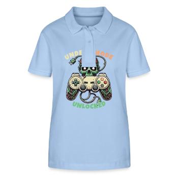 Zombie Gaming Controller: Untoter Modus - Stanley/Stella Frauen Bio-Poloshirt ELLISER - sky Blue - Vorne - Luana (180cm)