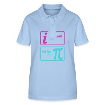 Mathematik - Stanley/Stella Frauen Bio-Poloshirt ELLISER - sky Blue - Vorne - Luana (180cm)