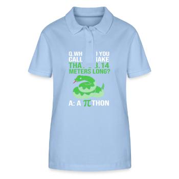 Mathematik - Stanley/Stella Frauen Bio-Poloshirt ELLISER - sky Blue - Vorne - Luana (180cm)