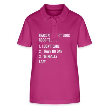 reasons I don't look good today funny shirt - Stanley/Stella Women’s Organic Polo Shirt ELLISER - orchid Flower - Front - Luana (180cm)