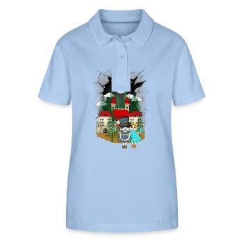Enfants Enfant Conte de fées Conte de fées Personnage Chat Chats - Polo bio ELLISER Stanley/Stella Femme - bleu ciel - Devant - Luana (180cm)