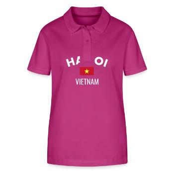 Hanoi Vietnam Vietnamesische Flagge Vietnamese - Stanley/Stella Frauen Bio-Poloshirt ELLISER - Orchidee - Vorne - Luana (180cm)