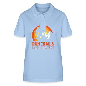 Trailrunning - Stanley/Stella Frauen Bio-Poloshirt ELLISER - sky Blue - Vorne - Luana (180cm)