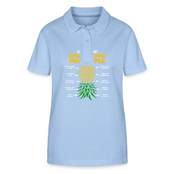 Anatomie Der Umgekehrten Ananas Immer Bereit Für - Stanley/Stella Frauen Bio-Poloshirt ELLISER - sky Blue - Vorne - Luana (180cm)