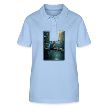 Martin-pêcheur Martin-pêcheur - Polo bio ELLISER Stanley/Stella Femme - bleu ciel - Devant - Luana (180cm)