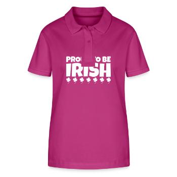 Proud To Be Irish Irland Irische Kleeblatt - Stanley/Stella Frauen Bio-Poloshirt ELLISER - Orchidee - Vorne - Luana (180cm)